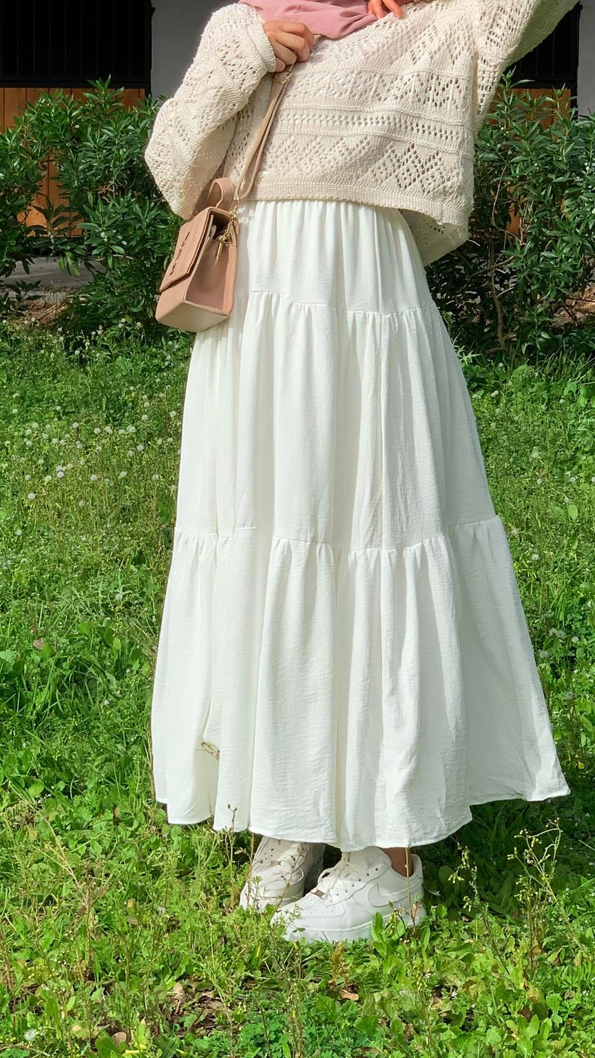 Maxi Skirt White