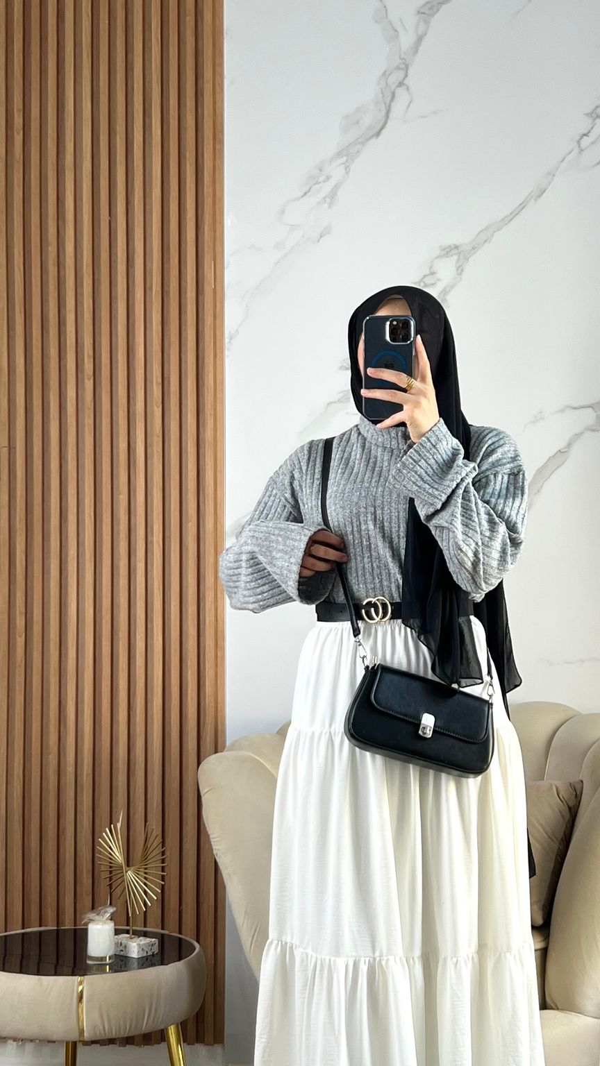 Ensemble Maxi Skirt + Fall Sweater