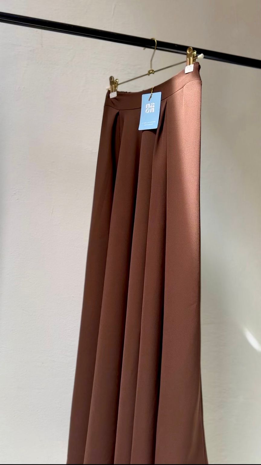 Brown Cloche Skirt