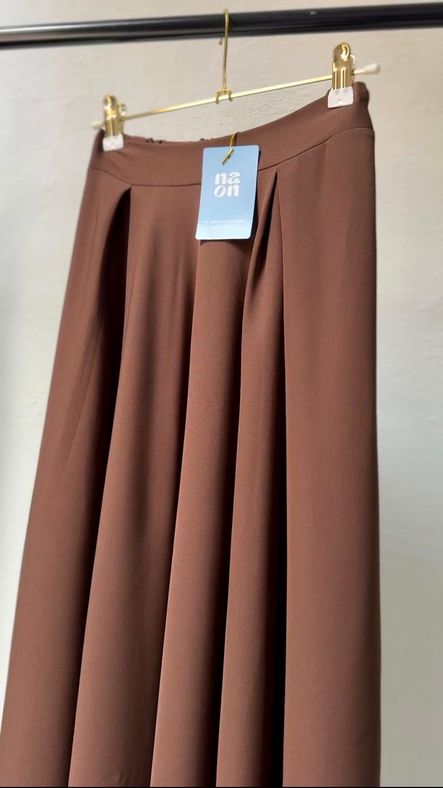 Brown Cloche Skirt