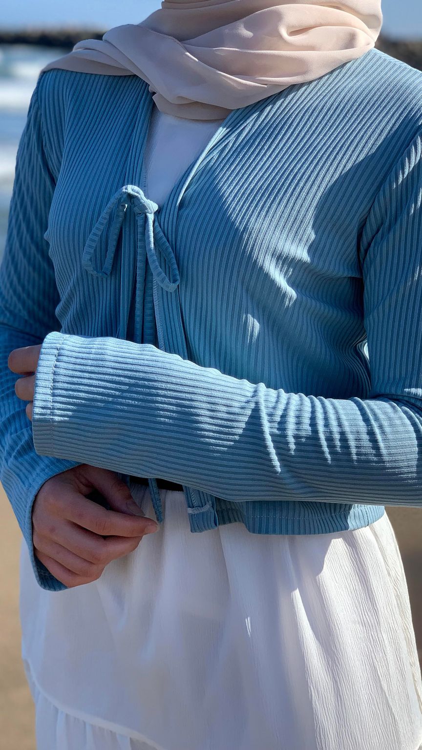 Blue Cardigan
